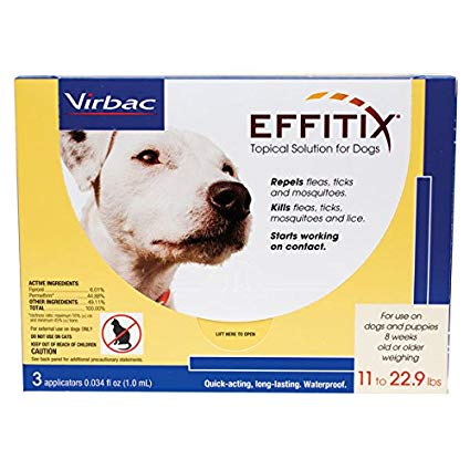 EFFITIX Topical Solution for Dogs (3 Count) - Small (11-22.9 pounds)