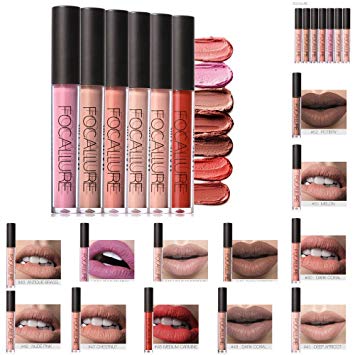Hot Sales! DEESEE(TM) FOCALLURE New Lipstick Cosmetics Women Sexy Lips Matte Lip Gloss Party (L)