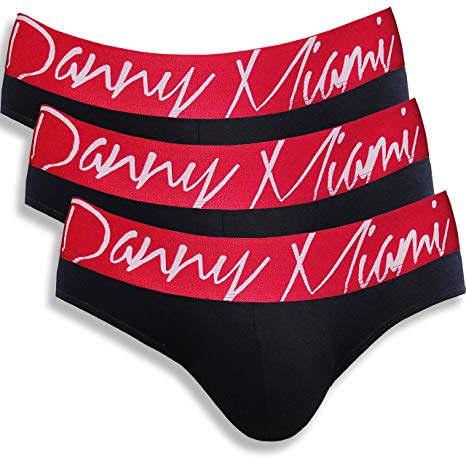 Danny Miami Men's Underwear Briefs Athletic Soft Sport Fashion Under Wear - Print