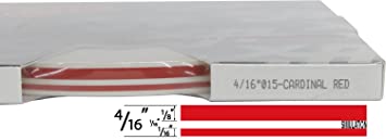 Universal TFX 0004015 - Auto Customizing Dual Pinstripe - 4/16" x 150' (1/8” Stripe, 1/16" Gap, Then 1/16” Stripe) - 015-Cardinal Red