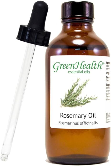 Rosemary Essential Oil - 4 fl oz (118 ml) Glass Bottle w/Glass Dropper – 100% Pure Essential Oil