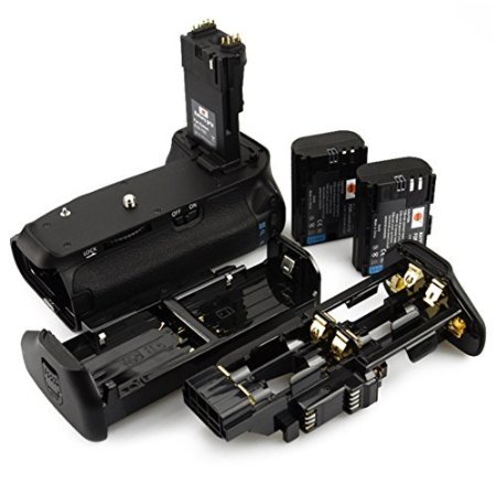 DSTE® Pro BG-E14 Vertical Battery Grip   2x LP-E6 LP-E6N for Canon EOS 70D 80D SLR Digital Camera