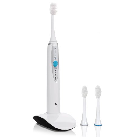 Poseidon Rechargeable Sonic Toothbrush with Inductive Charger (Includes 3 Brush Heads)