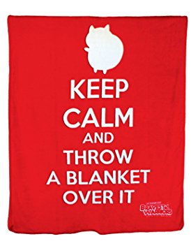 Bravest Warriors Catbug Microplush Blanket - Keep Calm and Throw a Blanket Over It - From the Creator of Adventure Time