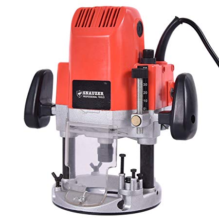 Goplus Electric Plunge Router, 1850-Watts, 3HP, 110V, 30,000-RPM