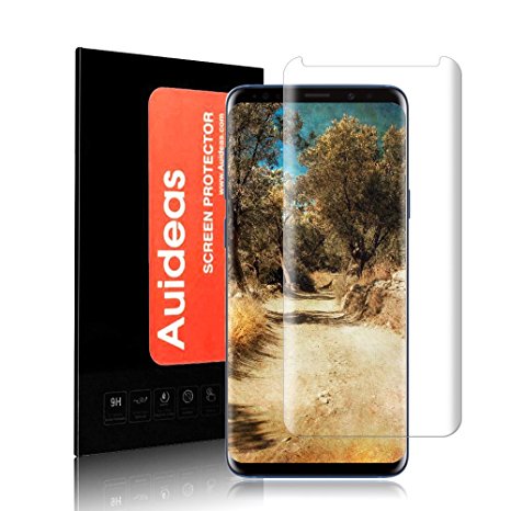 Galaxy S9 Plus Tempered Screen Protector, Samsung Galaxy S9 Plus Auideas Curved Screen Protector [Clear]