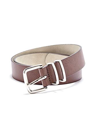 GUESS Factory Women's Logo Plaque Belt, Small/Medium