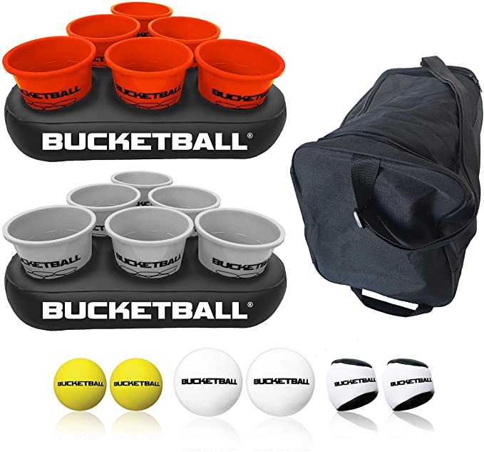 BucketBall - Team Color Edition - 11 Color Options - Ultimate Tailgate Game - Original Yard Pong Game