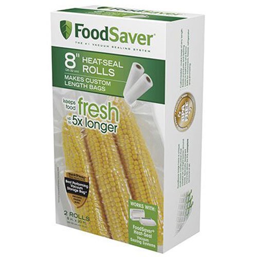 FoodSaver FSFSBF0526-P00 8-Inch Roll Two-pack, 20 Feet Long