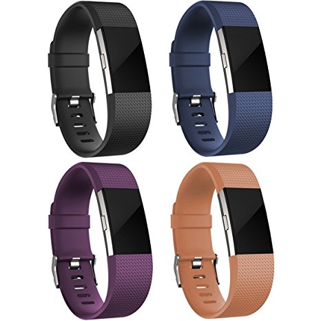 Maledan Replacement Accessories Bands for Fitbit Charge 2, Available in 12 Colors