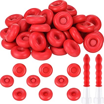 Caulk Cap Caulk Saving Cap Caulk Sealer Saver Open Caulking Tube for Sealing and Preserving, Red (50 Pieces)