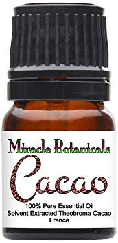 Miracle Botanicals Cacao Absolute Oil - Hexane Free Extraction - 100% Pure Theobroma Cacao - Therapeutic Grade - 2.5ml