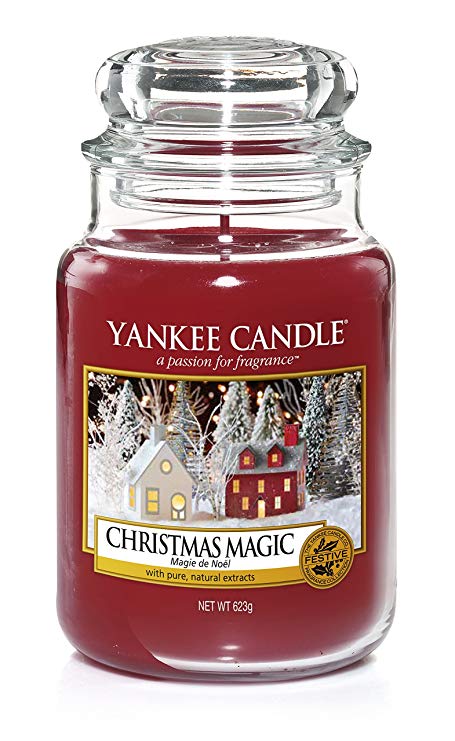 Yankee Candle Classic Jar Christmas Magic, Red, 10.7 x 10.7 x 16.8 cm