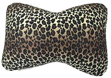 Cushie Pillows 11 inches x 8 inches x 6 inches Microbead Bolster Squishy/Flexible/Extremely Comfortable Pillow - Leopard