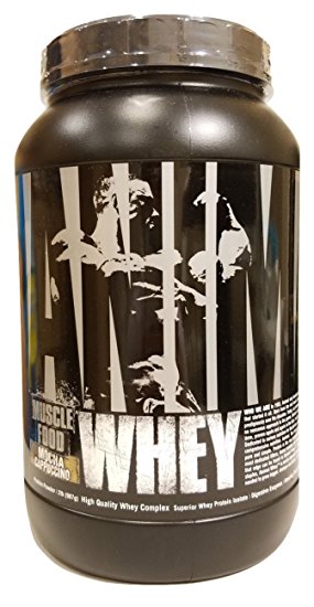 Universal Nutrition Animal Whey Protein Isolate Powder, 2 Lbs (Mocha Cappuccino)