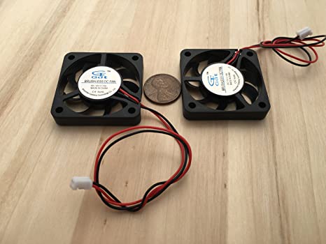 2 Pieces 12v 4007s Computer 2pin 40x40x7mm DC Cooling Fan brushless C27