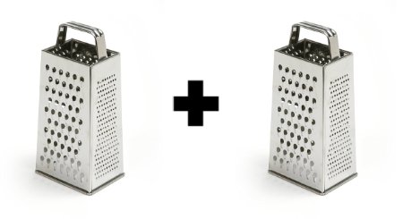 4-Sided Grater 8.5" S/S Satin (Pack of 2)