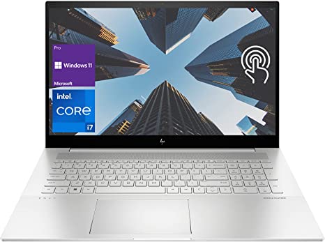 HP Envy Business Laptop, 17.3" FHD Touchscreen, 12th Gen Intel Core i7-1260P Processor, 64GB RAM, 2TB SSD, IR Camera, Backlit Keyboard, Wi-Fi 6, Windows 11 Pro, Silver