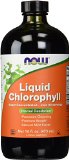 Now Foods Liquid Chlorophyll Mint Flavored 16-Ounce Glass Bottle