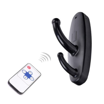XJW Mini Remote control Hidden Camera Clothes Hook Video Recorder Motion Activated Security DVR with Audio Function