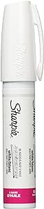 Sharpie Oil-Based Paint Marker, Bold Point, White, 1 Count - Great for Rock Painting