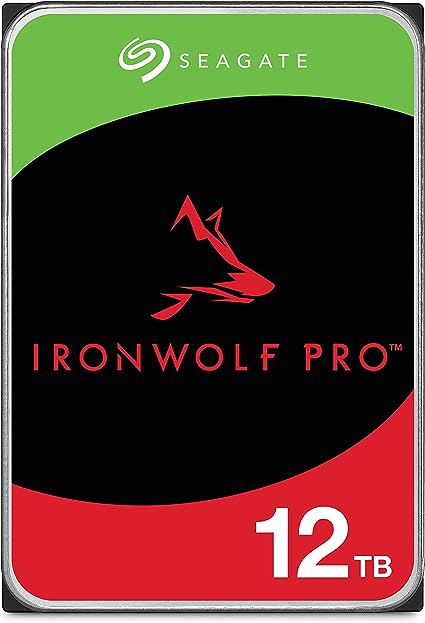 Seagate IronWolf Pro 12TB Enterprise NAS Internal HDD Hard Drive – CMR 3.5 Inch SATA 6Gb/s 7200 RPM 256MB Cache for RAID Network Attached Storage, Rescue Services - FFP (ST12000NTZ01)