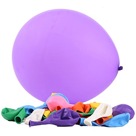 Latex Balloons,12 inches Assorted Bulk of 144pcs,8 Colors 18 pcs/color,Great Variety Of Assorted Colors Perfect for Birthday Engagement Graduation Party Wedding Parade Balloons Decoration By Holeco