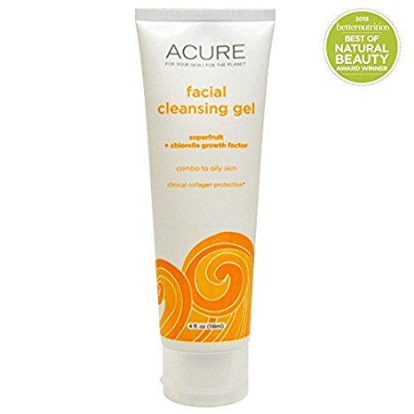 Facial Cleansing Gel, SuperFruit   Chlorella Growth Factor - Acure Organics by Acure Organics