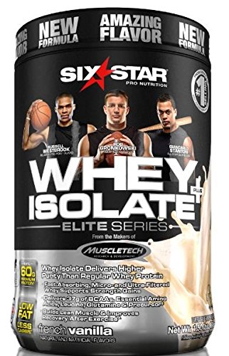 Six Star Pro Nutrition Elite Series 100% Whey Isolate Protein Powder 1.50 lbs, French Vanilla US(Packaging may vary)