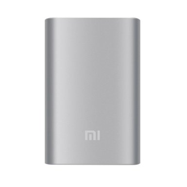 Xiaomi Power Bank 10000mAh External Battery Charger Pack Portable Charger for iPhone 6s 6 Plus 5s 5,iPad Air,Mini,Samsung Galaxy,LG,Google,HTC,MP4,MP3,Cell Phones,Tablets - Silver Color