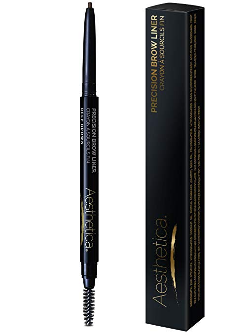 Aesthetica Precision Brow Liner - Eyebrow Pencil/Spoolie Brush