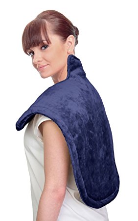 uComfy Neck & Shoulder Heat Wrap with 6 Settings - As Seen on TV, New and Improved 2018 - Blue