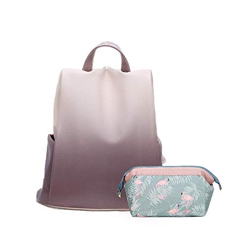 Women Cute Fashion Backpack Purse Nylon PU Casual Daypack Anti-theft Travel Bag