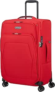 Samsonite Spark SNG Eco Spinner M Valise Extensible Rouge 67 cm 82/92 L, Rouge (Fiery Red), M (67 cm - 82/92 L), Valises et Chariots