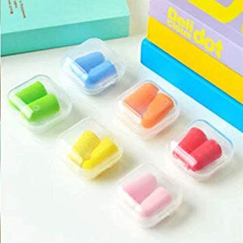 Doyime 6 Boxes of Foam Earplugs-6 Color