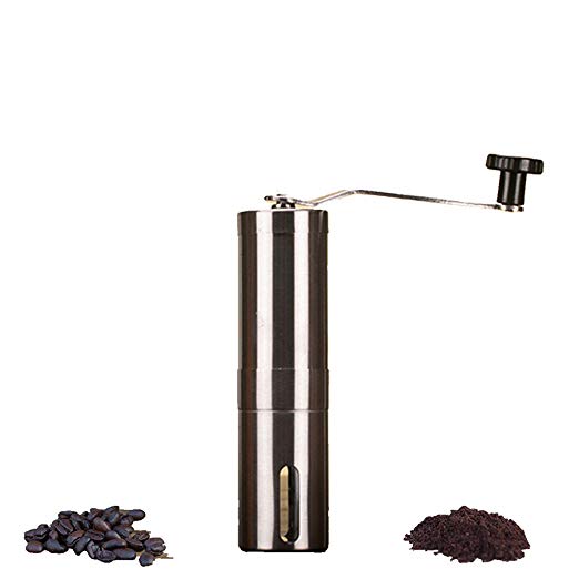 Coffee Grinder Conical Burr Mill Stainless Steel Manual Coffee Beans Grinder Adjustable Ceramic Core and Coarse Fine