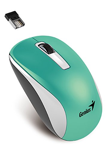 Genius 2.4 GHz High Performance Optical Programmable Wireless Mouse Blue Eye Engine (NX-7010 Turquoise)