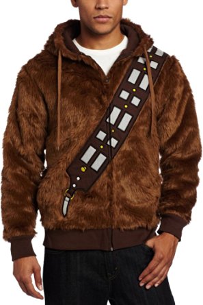 CosplaySky Star Wars Chewbacca Hoodie Jacket Furry I Am Chewie Sweatshirt Costume