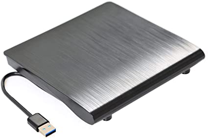 Yblntek DVD CD-ROM Enclosure 9.5mm USB 3.0 Drive Case Slimline SATA External ODD HDD Device (Black)