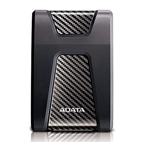 ADATA HD650 2TB USB 3.1 Shock-Resistant External Hard Drive, Black (AHD650-2TU31-CBK)