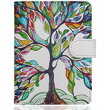 WALNEW Passport Holder Cover Case Travelling Passport Cards Carrier Wallet Case (E-Lucky Tree)