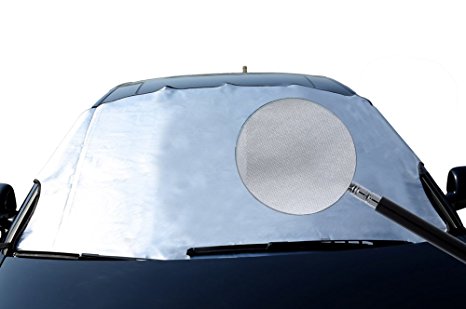 Premium Windshield Snow Cover - Ultra Durable Weatherproof Design - Protects Windshield (S 4.59“ 3.77”)