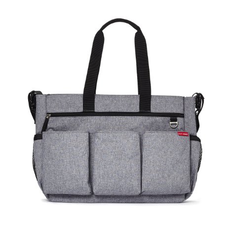 Skip Hop Duo Double Signature Diaper Bag, Heather Grey