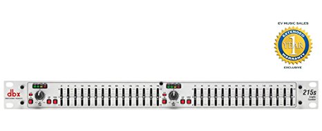 dbx 215s Dual Channel 15-Band Equalizer with 1 Year Free Extended Warranty