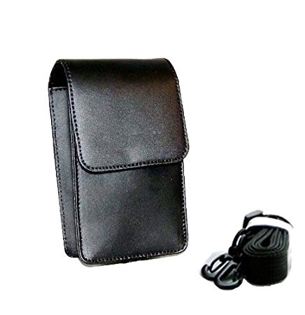 Black Hard PU Leather case with Battery Storage for PANASONIC LUMIX DMC-TZ80 TZ70 TZ60 SZ10, Canon IXUS 285,185,SX730 SX720 SX620, Sony WX350 W800 W830 HX90 digital Cameras
