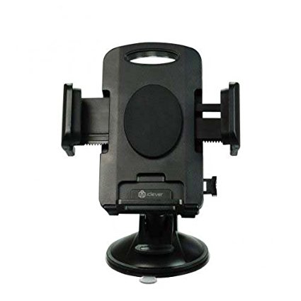 iClever 360 Degree Rotation Windshield Dashboard Car Holder, Strong Suction Cup Phone Mount, Black