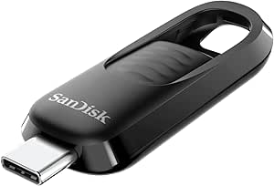 SanDisk 64GB Ultra Slider USB Type-C Flash Drive - Up to 300MB/s, USB 3.2 Gen 1, Retractable Connector - SDCZ480-064G-G46​