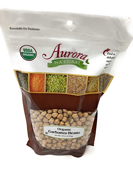 Aurora Products, Beans Garbanzo Pouch Organic, 18 Ounce Bag