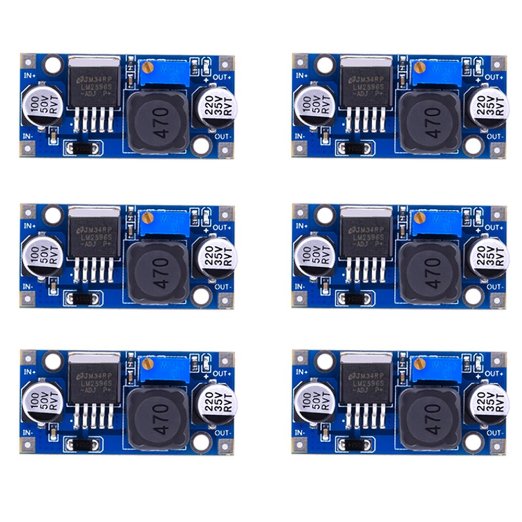 eBoot 6 Pack LM2596 DC to DC Buck Converter 3.0-40V to 1.5-35V Power Supply Step Down Module