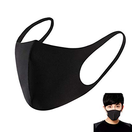 Mouth Mask Anti Pollution Mask Men Women Kids Washable Cotton Face Mask Mouth Mask Anti Dust Mask Foldable Mask Outdoor Cycling Camping Ski Half Face Masks Safety Masks Mouth Mask Cover 2PCS